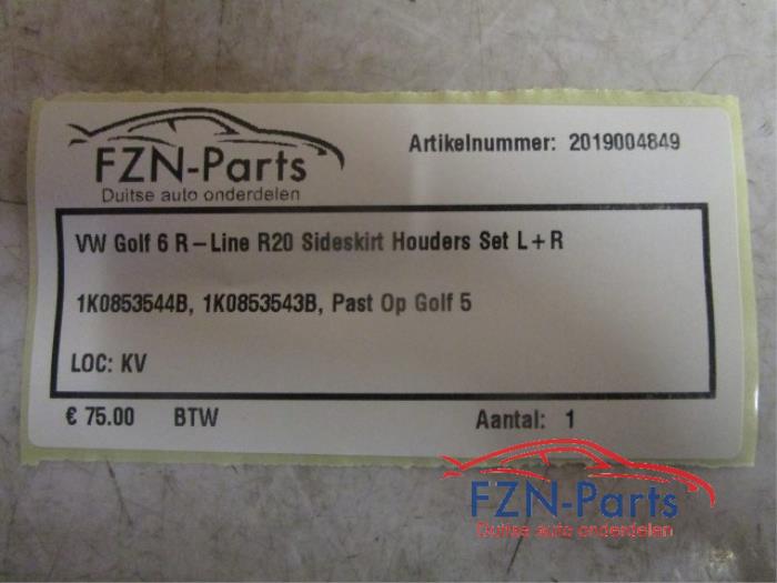 Vw Golf 6 R - Line R20 Sideskirt Houders Set L+R