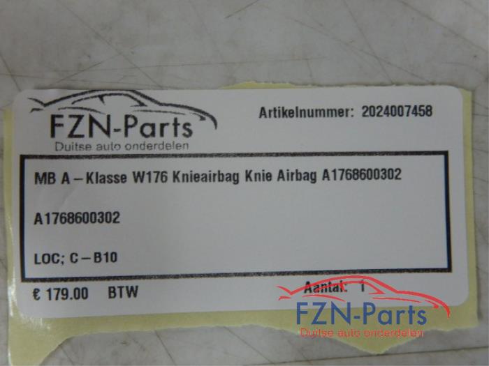 Knie airbag Mercedes A-Klasse (22735344)