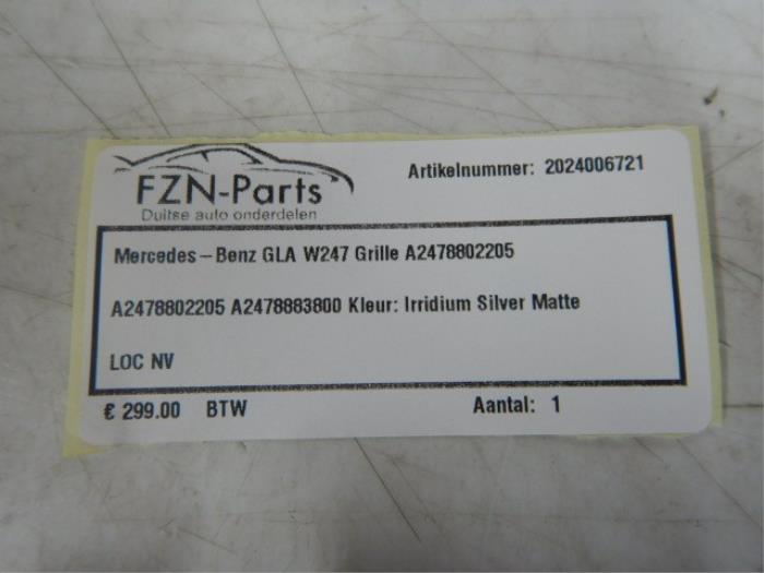 Grille Mercedes GLA (22726644)