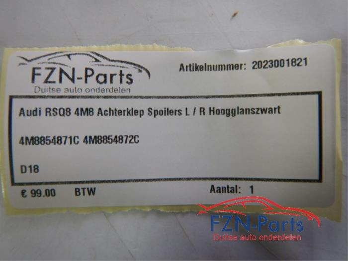 Spoiler achterruit Audi Q8 (22727333)
