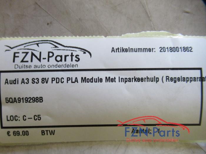Audi A3 S3 8V PDC PLA Module Met Inparkeerhulp ( Regelapparaat )