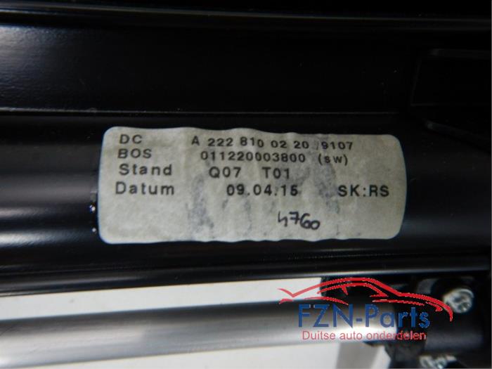 Mercedes-Benz S-Klasse W222 Long Zonwering Portier L+R