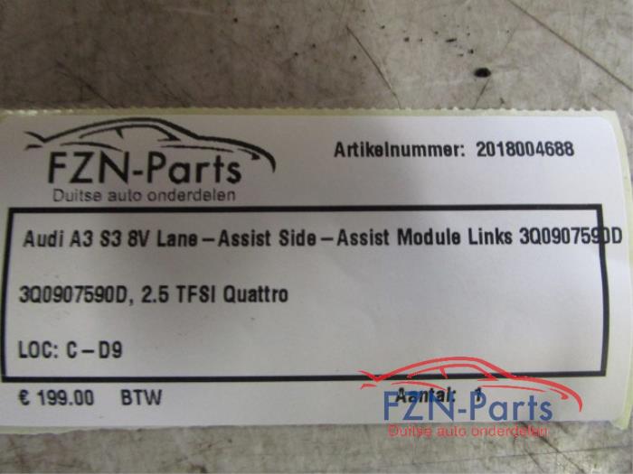 Audi A3 S3 8V Lane-Assist Side- Assist Module Links