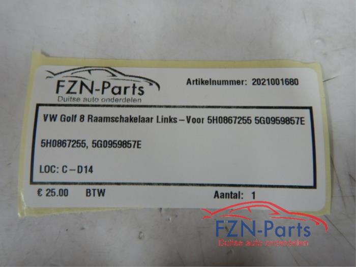 VW Golf 8 Raamschakelaar Links-Voor