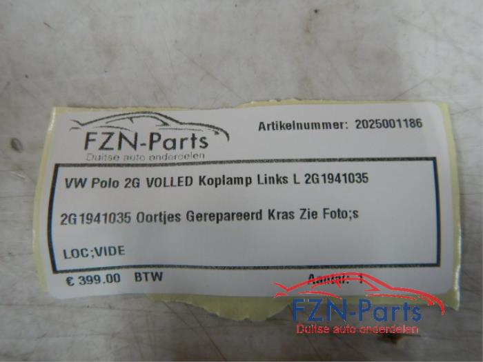 VW Polo 2G Volled Koplamp Links