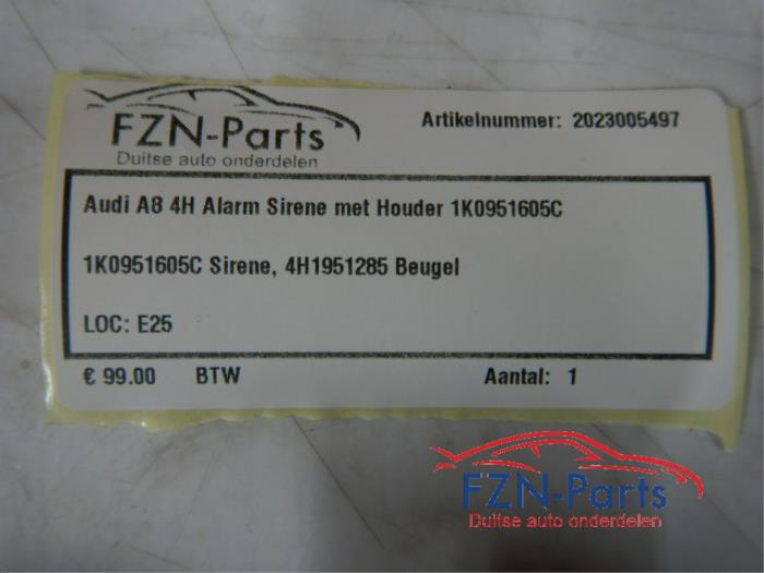 Alarm sirene Audi A8 (22739166)