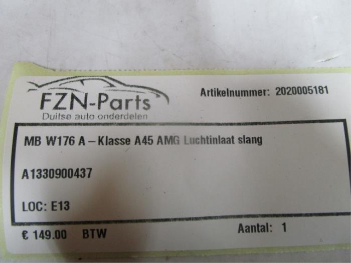Mercedes-Benz W176 A-klasse A45 AMG Luchtinlaat Slang