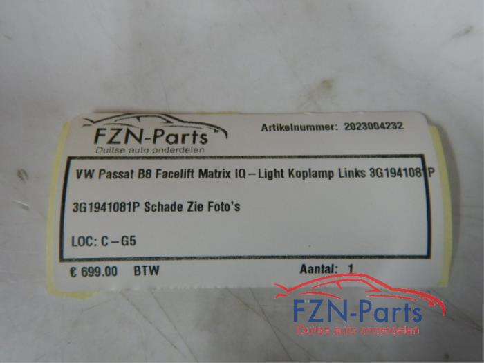 VW Passat B8 Facelift Matrix IQ-Light Koplamp links