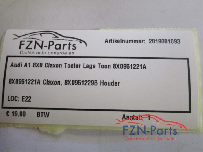 Claxon Audi A1 (22727251)