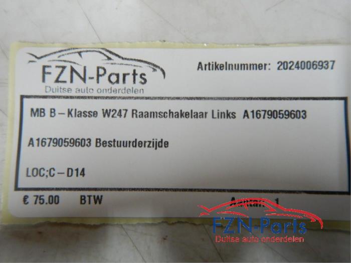 Elektrisch Raam Schakelaar Mercedes B-Klasse (22729126)