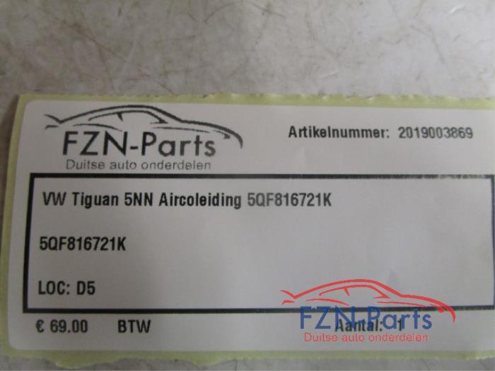 VW Tiguan 5NN Aircoleiding
