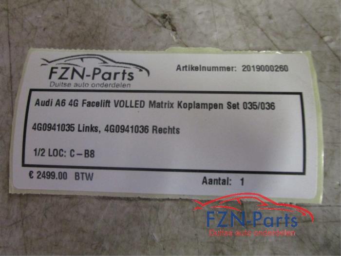 Audi A6 4G Facelift VOLLED Matrix Koplampen Set