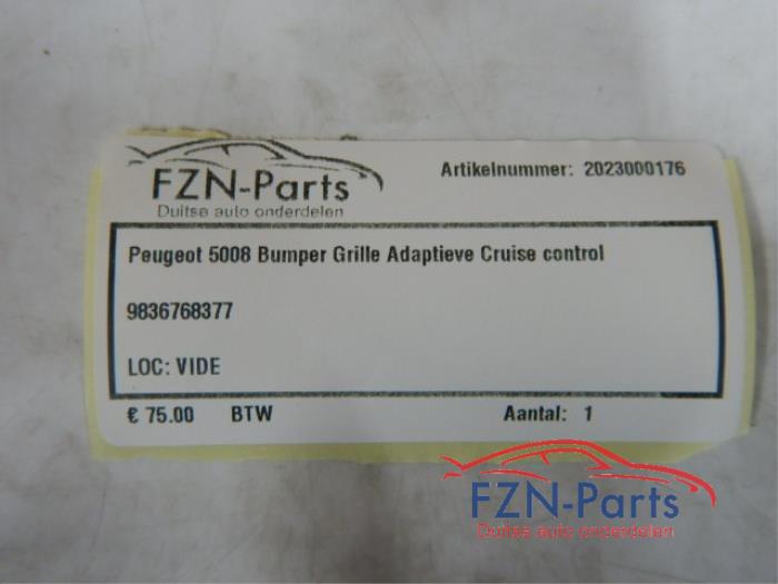 Peugeot 5008 Bumper Grille Adaptieve Cruise Control