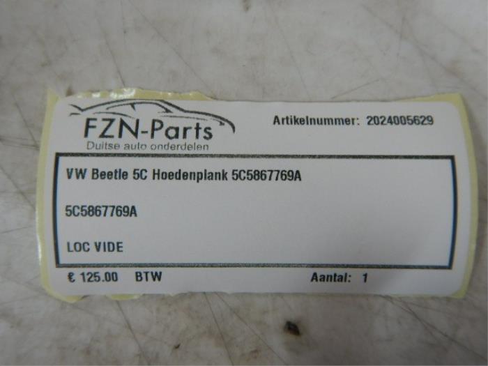 VW Beetle 5C Hoedenplank