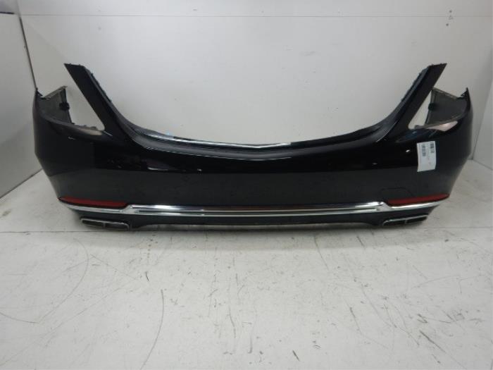 Mercedes-Benz Maybach W222 Achterbumper 6PDC Kleur: Obsidian black