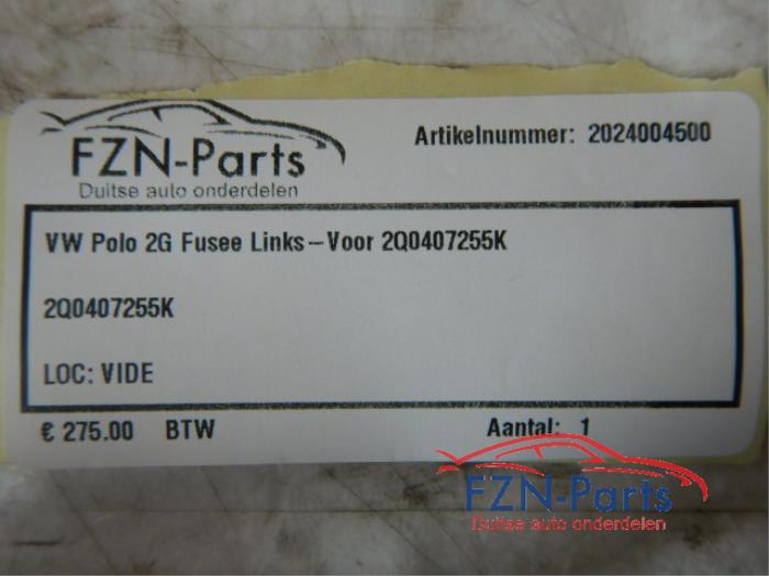 VW Polo 2G Fusee Links-voor