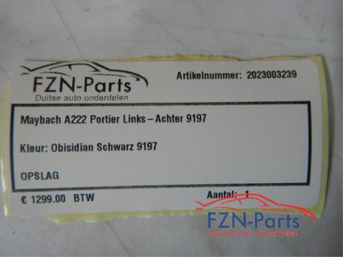 Portier 4Deurs links-achter Mercedes S-Klasse (22723523)