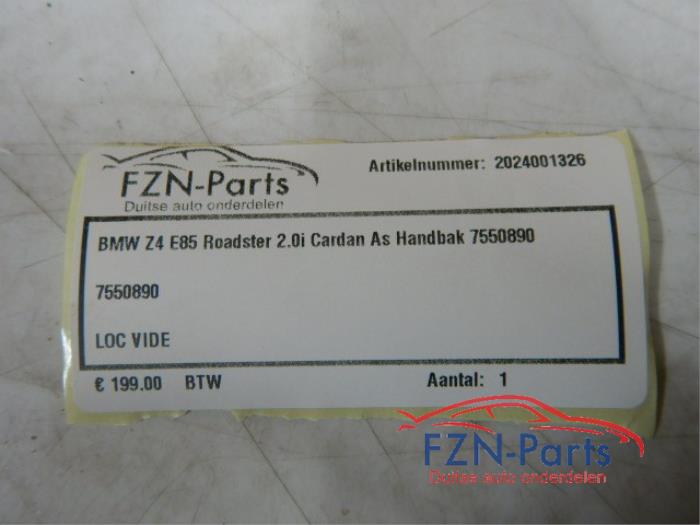 BMW Z4 E85 Roadster 2.0i Cardan As
