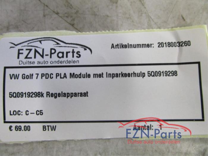 VW Golf 7 PDC PLA Module Met Inparkeerhulp