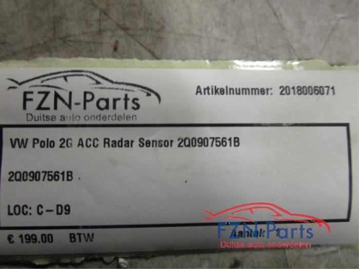 VW Polo 2G ACC Radar Sensor 2Q0907561B