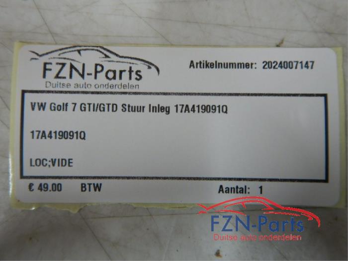 VW Golf 7 GTI Stuur Inleg Multifunctie
