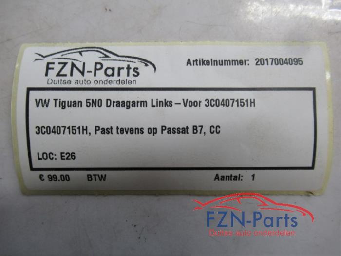 Draagarm links-voor Volkswagen Passat (22727376)