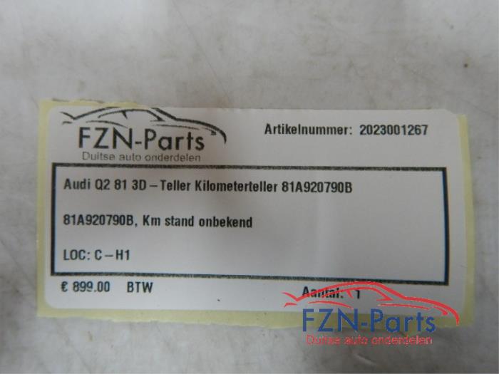 Kilometerteller KM Audi Q2 (22735272)