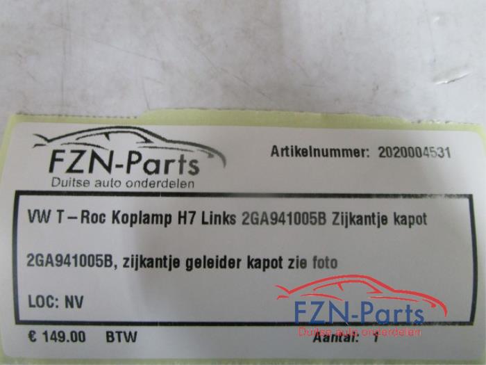 VW T-Roc Koplamp H7 Links