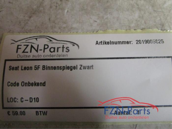 Seat Leon 5F Binnenspiegel Zwart