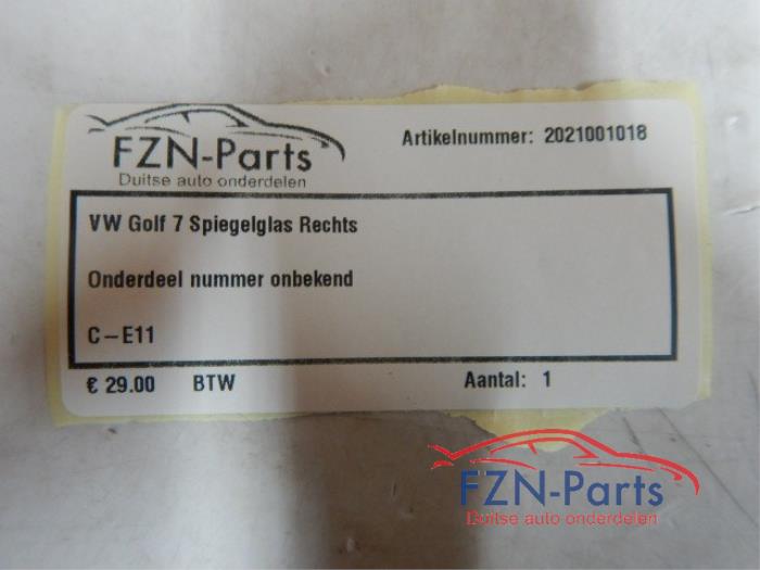 Spiegelglas rechts Volkswagen Golf (22726287)