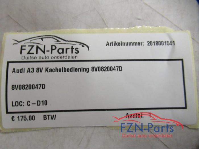 Audi A3 8V Kachelbediening