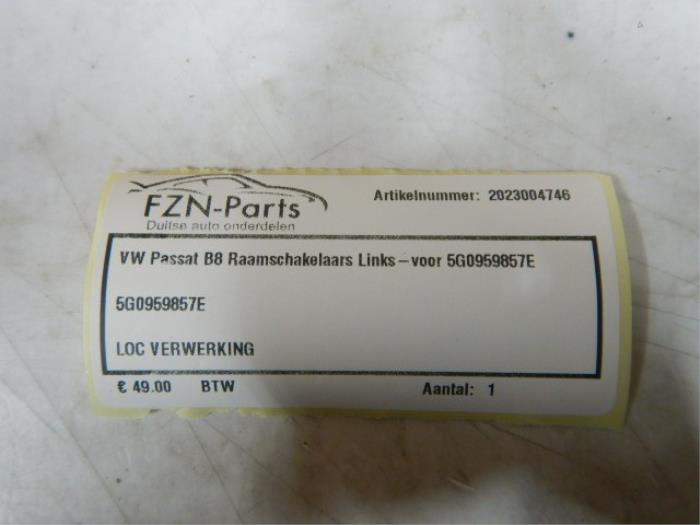 Elektrisch Raam Schakelaar Volkswagen Passat (22729090)