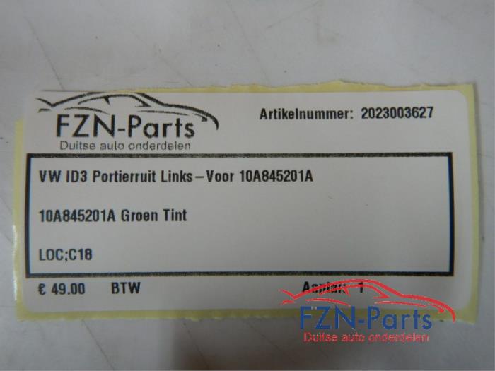 VW ID3 Portierruit Links-Voor