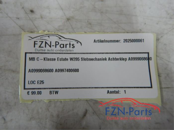 Slotmechaniek Achterklep Mercedes C-Klasse (22742369)
