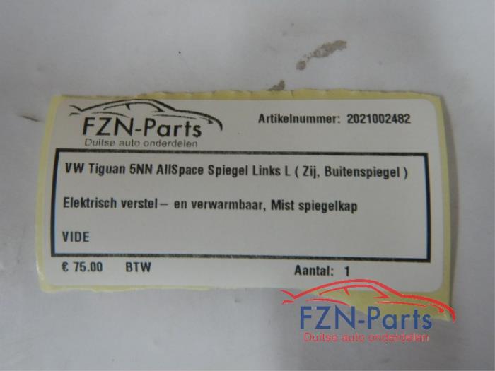Buitenspiegel links Volkswagen Tiguan (22725687)