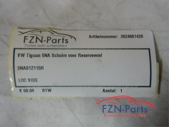 VW Tiguan 5NA Schuim voor Reservewiel