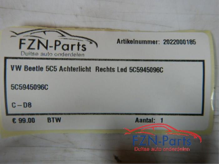 Achterlicht rechts Volkswagen Beetle (22725542)
