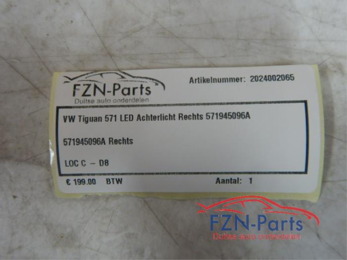 VW Tiguan 571 LED Achterlicht rechts-buiten