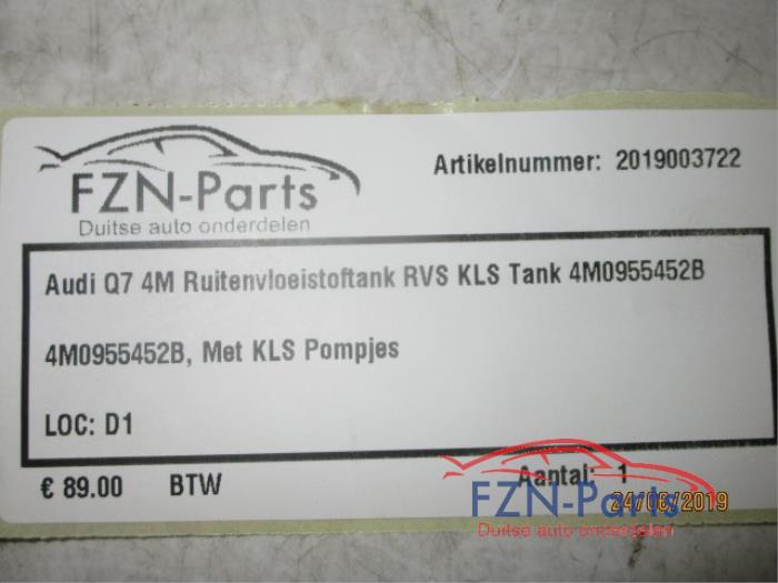 Ruitensproeiertank voor Audi Q7 (22739424)