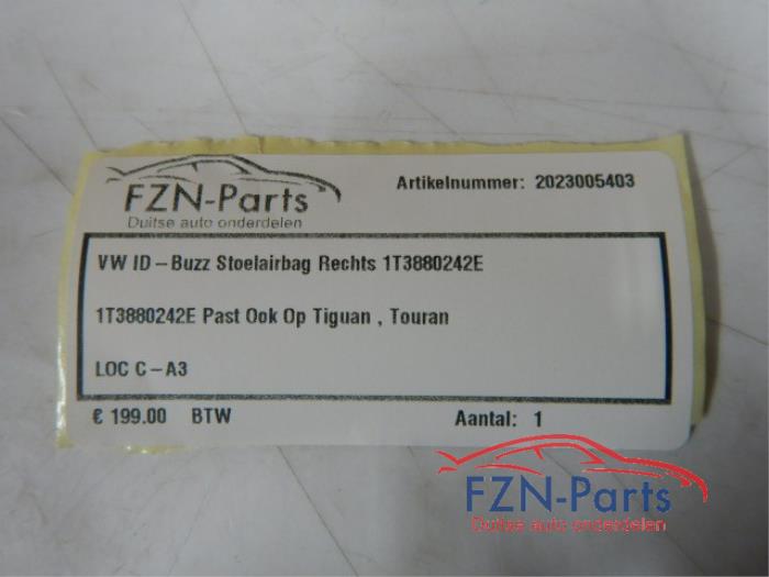 VW ID Buzz Stoelairbag Rechts