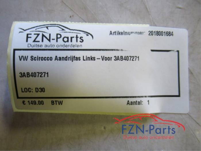 Aandrijfas links-voor Volkswagen Scirocco (22725193)