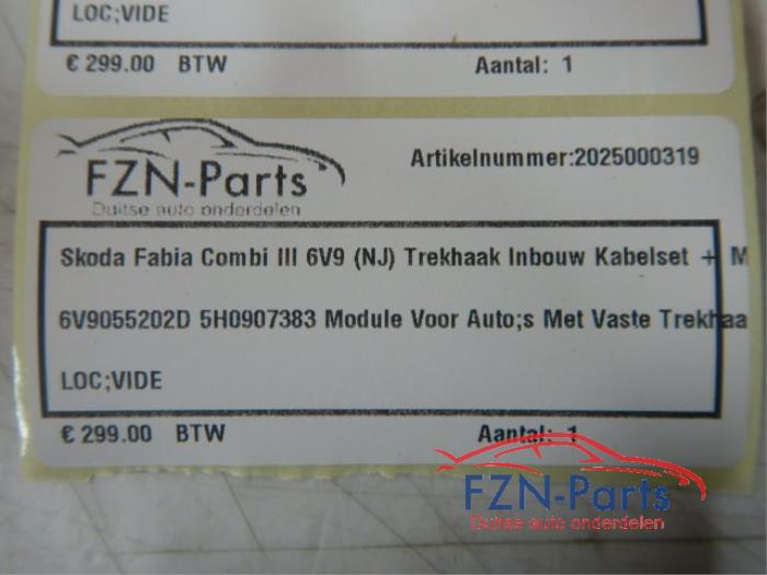 Trekhaak kabelset Skoda Fabia (22741961)