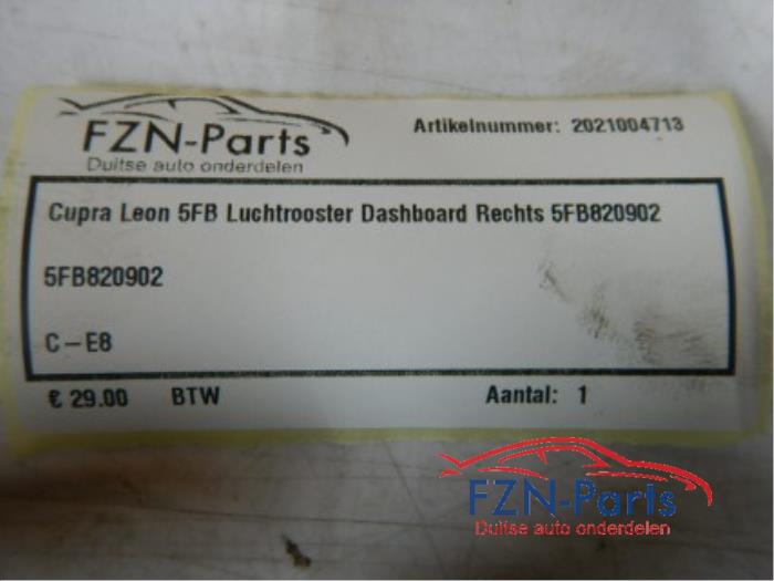 Luchtrooster Dashboard Seat Leon (22735888)
