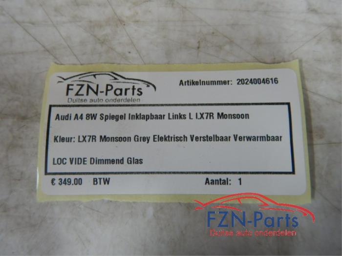 Audi A4 8W Spiegel Inklapbaar Links