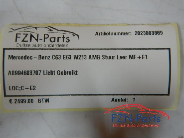 Mercedes-Benz C63 E63 W213 AMG Stuur Leer MF+F1