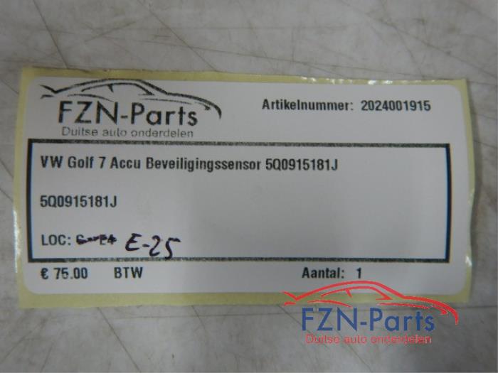 VW Golf 7 Accu Beveiligingssensor