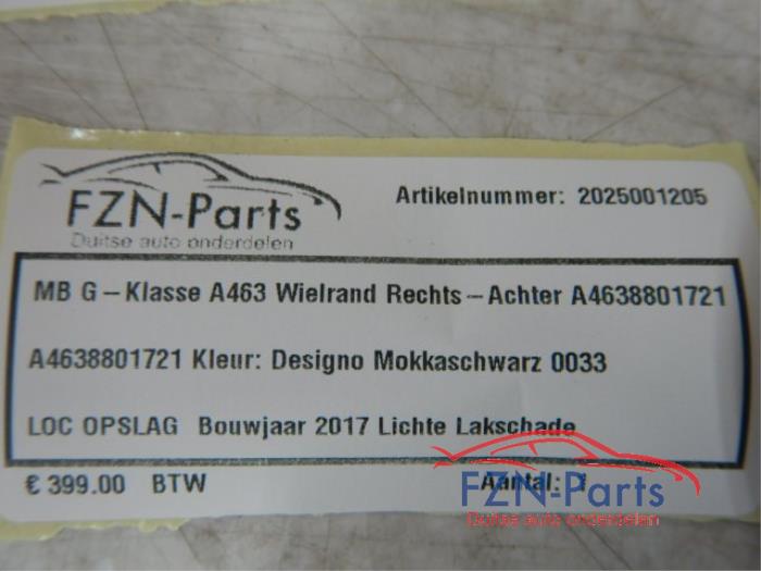 Mercedes-Benz G-Klasse W463 Wielrandbekleding Rechts-achter A