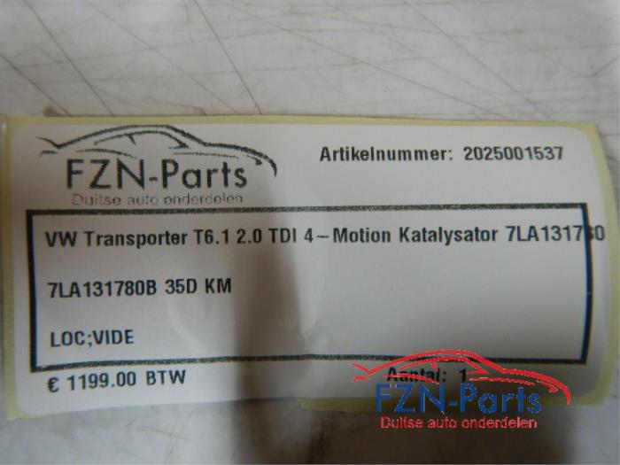 VW Transporter T6.1 2.0 TDI 4-Motion Katalysator
