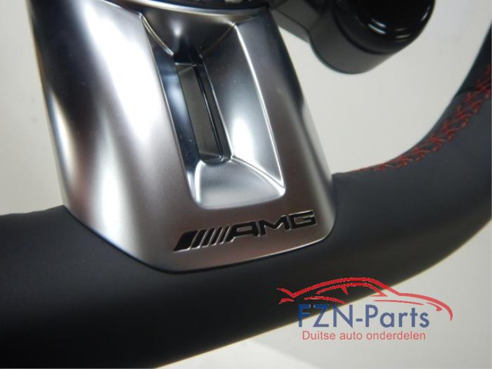 Mercedes-Benz C63 E63 AMG Stuur Leer Alcantara MF+F1+Airbag Rood stiksel