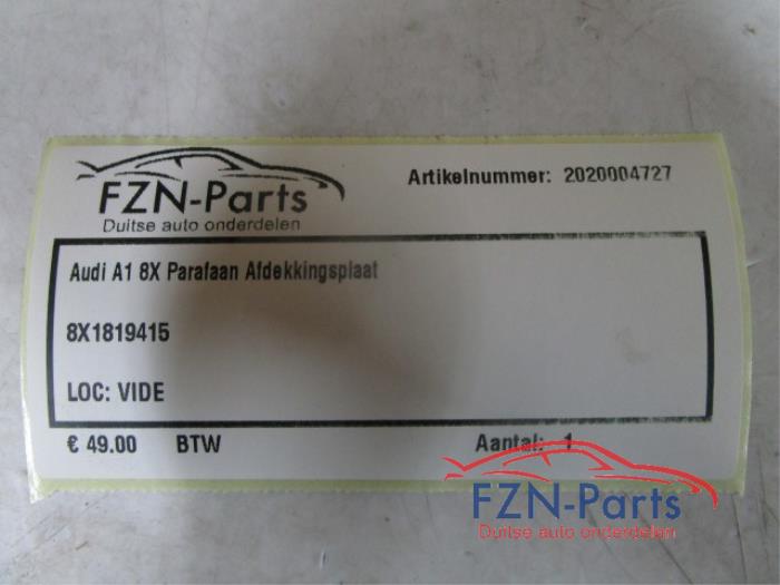 Audi A1 8X Parafaan Afdekkingsplaat